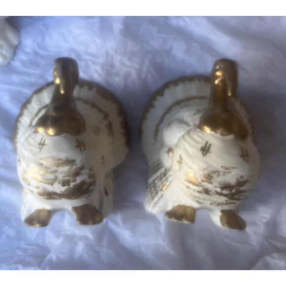 Lefton Turkey Salt & Pepper Shakers Japan #1241 Vintage - Picture 2 of 5